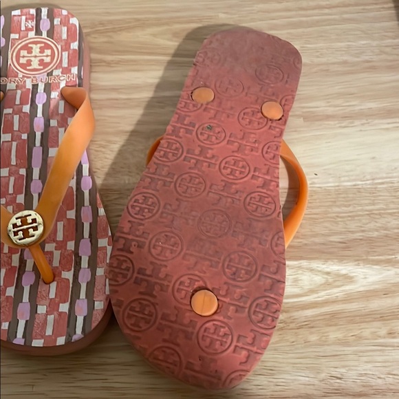 Tory Burch Vibrant Orange Sandals - Picture 3 of 4